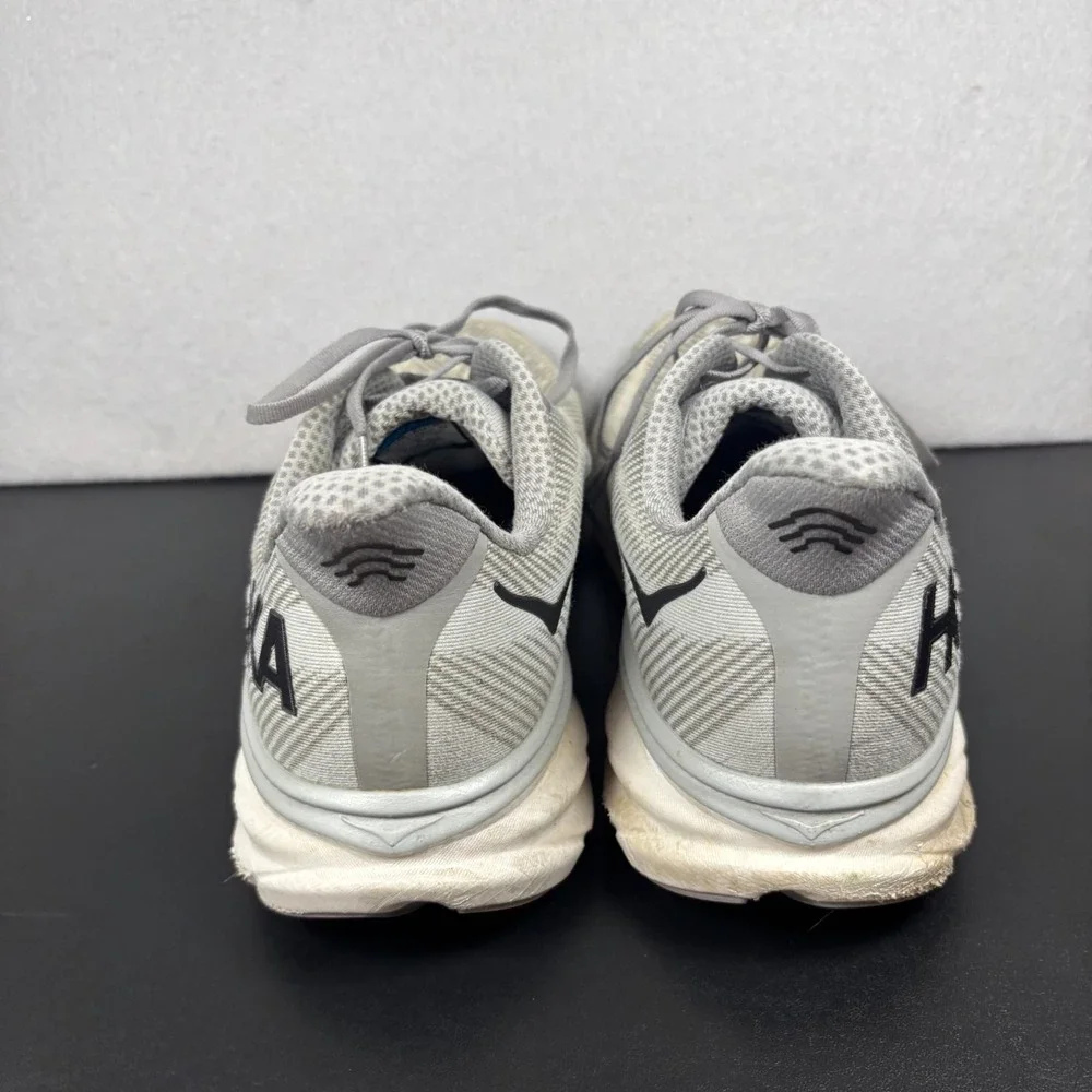 Hoka One One Clifton 9 Harbor Mist Gray Mens 14 D Running Shoes 1127895 HMBC